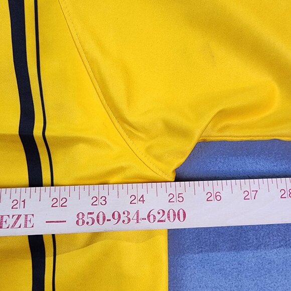 Official Sports US Soccer Referee Jersey Polo Shirt Mens Size XL Yellow Pockets - Picture 9 of 11